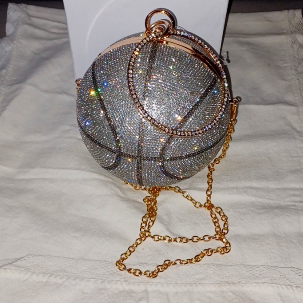 Basketball Purse with Rhinestones